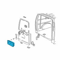 OEM 2014 Chevrolet Express 3500 Handle, Outside Diagram - 23489985