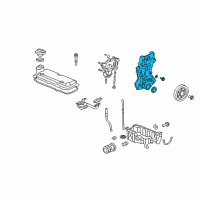 OEM 2009 Honda Fit Case Assembly, Chain Diagram - 11410-RB1-000