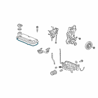 OEM 2016 Honda CR-Z Gasket, Head Cover Diagram - 12341-RE2-E01