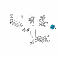 OEM 2012 Honda Fit Pulley, Crankshaft Diagram - 13810-RB0-003