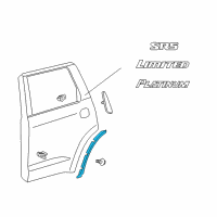 OEM 2022 Toyota Sequoia Molding Diagram - 75860-0C010