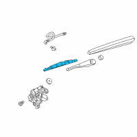 OEM Chevrolet Traverse Rear Blade Diagram - 84166522