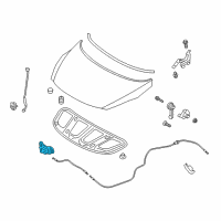 OEM Hyundai Elantra GT Latch Assembly-Hood Diagram - 81130-A5000