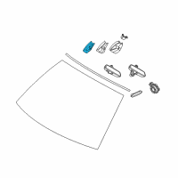 OEM 2011 BMW 535i GT Set Of Covers Mirror Baseplate Diagram - 51-16-9-177-321