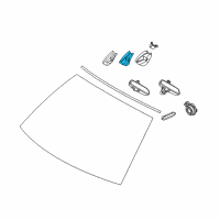 OEM 2012 BMW 535i GT xDrive Set Of Covers Mirror Baseplate Diagram - 51-16-9-177-204