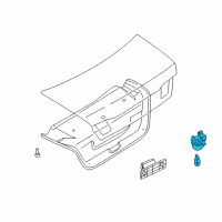 OEM 2003 Infiniti Q45 Lamp Assembly Step Diagram - 26470-AR000