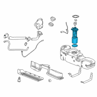 OEM 2019 GMC Sierra 2500 HD Fuel Tank Fuel Pump Module Kit (W/O FUEL LVL SEN) Diagram - 84200597