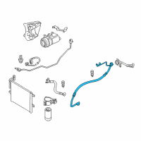 OEM BMW Suction Pipe Evaporator-Compressor Diagram - 64-53-3-413-820