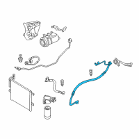 OEM BMW X3 Suction Pipe Evaporator-Compressor Diagram - 64-53-3-413-820