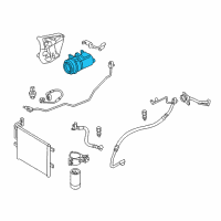 OEM 2005 BMW X3 Air Conditioning Compressor Diagram - 64-52-6-916-232