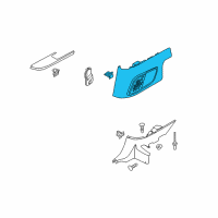 OEM 2010 Ford Mustang Quarter Trim Panel Diagram - AR3Z-7631112-BA