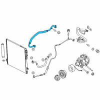 OEM 2016 Dodge Charger Line-A/C Suction Diagram - 68158883AE