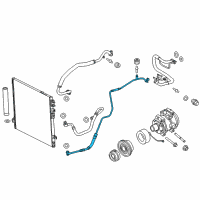 OEM Dodge Challenger Line-A/C Liquid Diagram - 68197719AE