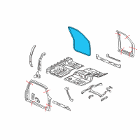 OEM 2007 Chevrolet Silverado 3500 HD Weatherstrip Diagram - 15063153