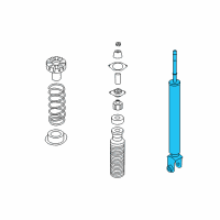 OEM Infiniti G35 ABSORBER Kit-Shock, Rear Diagram - K6210-CD02D