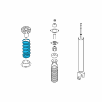 OEM 2004 Nissan 350Z Spring-Rear Suspension Diagram - 55020-CD010