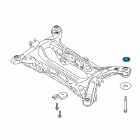 OEM 2011 Lincoln MKX Suspension Crossmember Rear Bushing Diagram - BT4Z-5400145-A