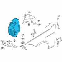 OEM BMW Cover, Wheel Arch, Frontsection, Front Left Diagram - 51-71-7-260-729