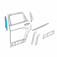 OEM 2014 Jeep Cherokee APPLIQUE-B Pillar Diagram - 68102577AC