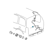 OEM Pontiac Montana Rear Object Alarm Module Diagram - 10333593