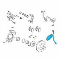 Genuine Toyota Camry Brake Hose diagram