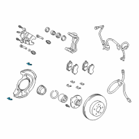 OEM 2000 Lexus RX300 Plate, Pad Support Diagram - 47716-48030