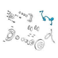 OEM 2002 Toyota Sienna ABS Wheel Speed Sensor Diagram - 8954248010