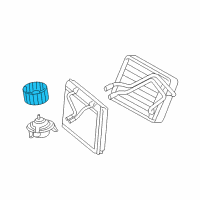 OEM Mercury Montego Fan Diagram - 6F9Z-18504-A