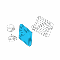 OEM 2007 Ford Five Hundred Evaporator Core Diagram - 5F9Z-19860-CA