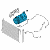 OEM BMW 135i Air Conditioning Compressor Diagram - 64-52-6-956-719