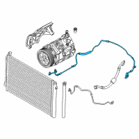 OEM 2011 BMW 135i Pressure Hose, Condenser, Evaporator Diagram - 64-50-9-210-479