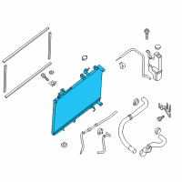 OEM 2020 Infiniti QX60 Radiator Assembly Diagram - 21460-3JA0E