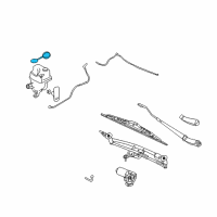 OEM 2006 Mercury Montego Reservoir Cap Diagram - 5F9Z-17632-AA