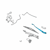 OEM 2006 Mercury Montego Wiper Arm Diagram - 6G1Z-17526-A