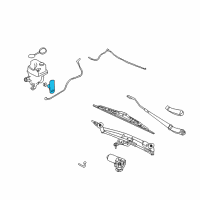 OEM Ford Rear Washer Pump Diagram - 7L2Z-17664-A