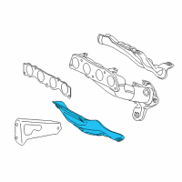 OEM Toyota Corolla Lower Shield Diagram - 17168-0T130