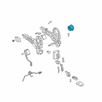 OEM 2003 Dodge Durango Motor-Blower With Wheel Diagram - 5019640AB