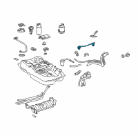 OEM 1997 Lexus ES300 Valve Assy, Fuel Cut Off W/Tube Diagram - 77340-33020