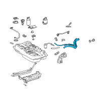 OEM Lexus ES300 Pipe Sub-Assy, Fuel Tank Inlet Diagram - 77201-33110