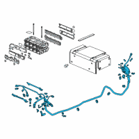 OEM 2014 Honda Accord Cable Assy., High Voltage (Dc) Diagram - 1F110-5K0-A01