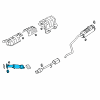 OEM 2022 Hyundai Accent Front Muffler Assembly Diagram - 28610-J0300