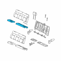 OEM 2004 Ford F-150 Seat Cushion Pad Diagram - 4L3Z-1863840-AA