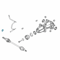 OEM 2013 Lincoln MKX Boot Kit Retainer Diagram - 7E5Z-4B422-B