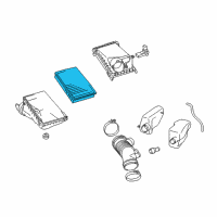 OEM 2021 Toyota 4Runner Filter Element Diagram - 17801-38051