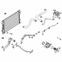 OEM Ford Cooler Pipe O-Ring Diagram - BB5Z-19E572-C