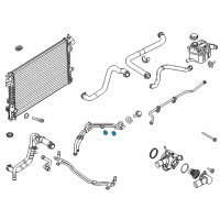 OEM Ford Police Interceptor Utility Cooler Pipe O-Ring Diagram - BB5Z-19E572-C