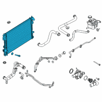 OEM 2017 Ford Police Interceptor Utility Radiator Diagram - DB5Z-8005-EA