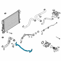 OEM Ford Police Interceptor Utility Outlet Tube Diagram - BB5Z-8A519-H