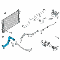 OEM 2012 Ford Explorer Lower Hose Diagram - BB5Z-8286-M