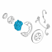 OEM 2006 Ford Freestar Caliper Assembly Diagram - 6F2Z-2B120-A